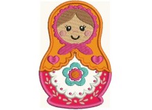 Stickmuster Matroschka Appli